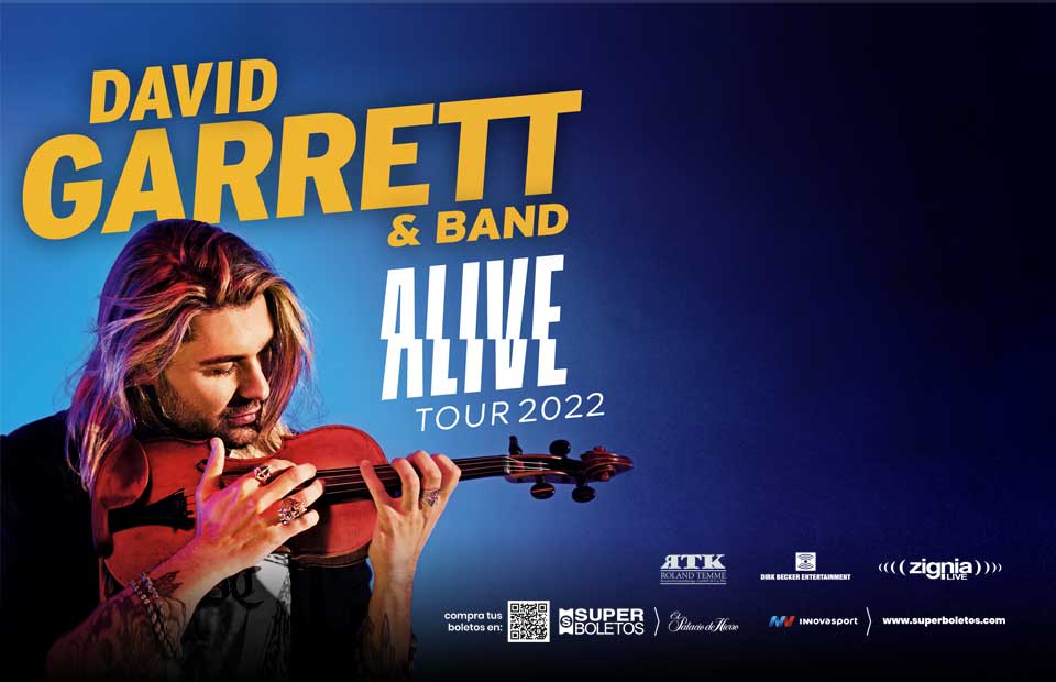 Renueva tu suscripción y llévate un pase doble al concierto de David Garret este 21 Octubre 2022